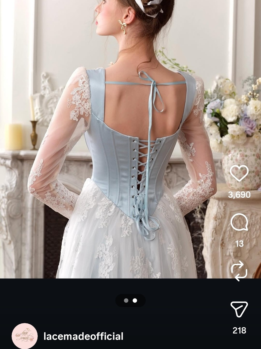 LaceMade Frozen Dress Size L NWT - Picture 2 of 6